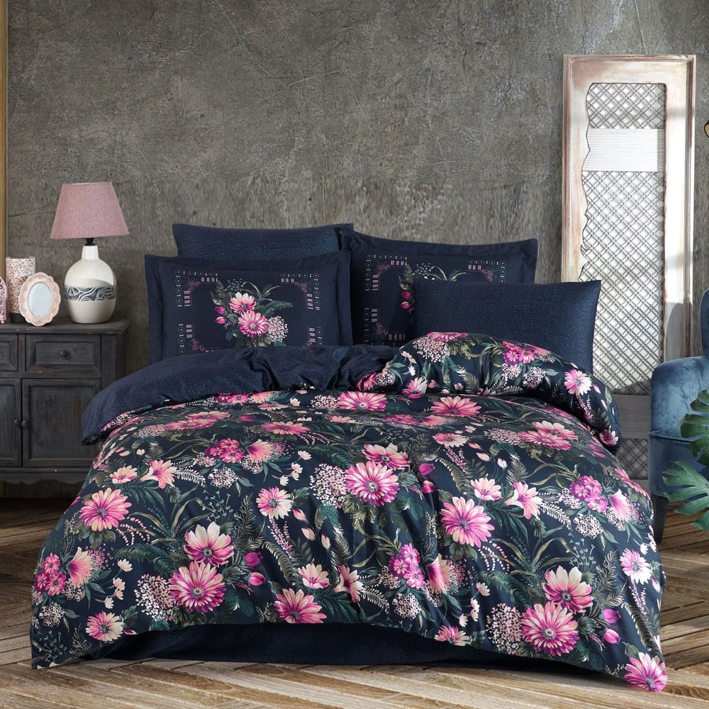 Rebecca Çift Kişilik 300TC Tencel Saten Nevresim Takımı