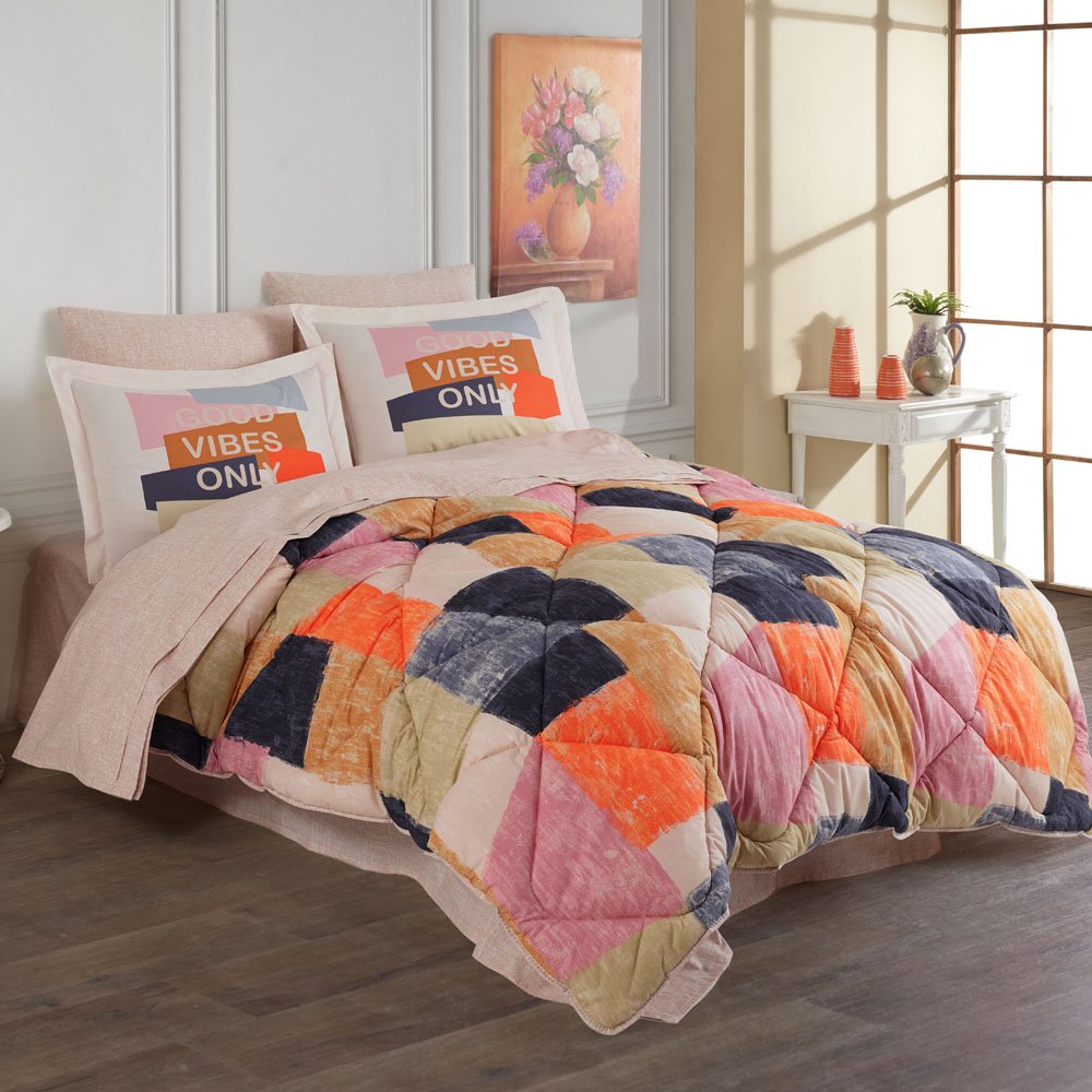 Bermuda Oranj - Poplin Studio Tek Kişilik Uyku Seti