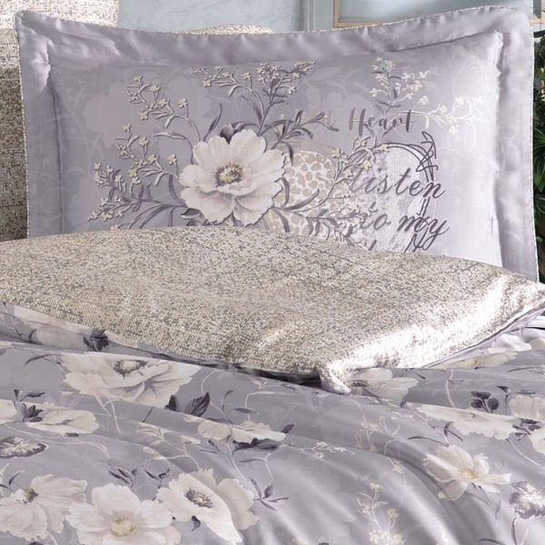 Clarinda Çift Kişilik 300TC Tencel Saten Nevresim Takımı