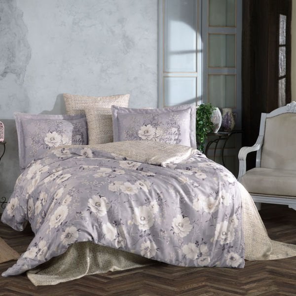 Clarinda Çift Kişilik 300TC Tencel Saten Nevresim Takımı