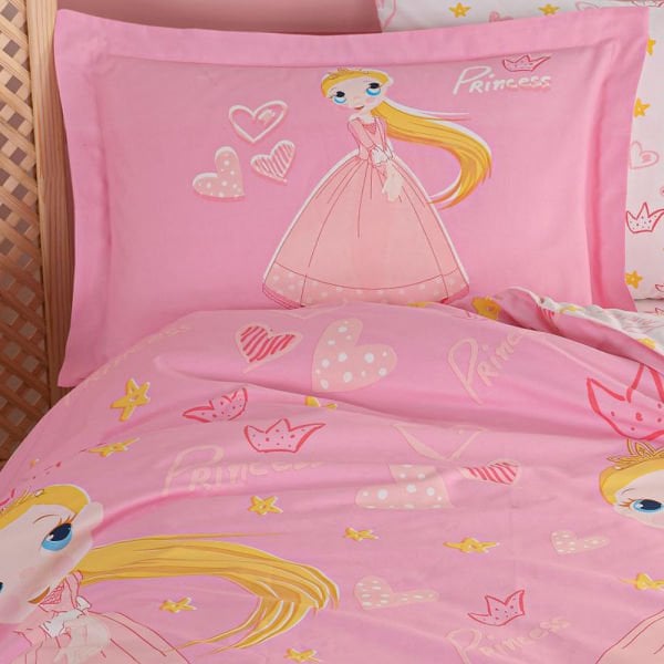 Princess Pink - Poplin Studio Single Duvet Cover Set