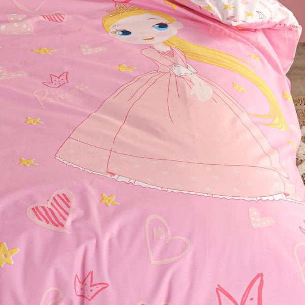 Princess Pink - Poplin Studio Single Duvet Cover Set