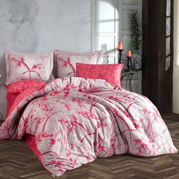 Jasmin Çift Kişilik 300TC Tencel Saten Nevresim Takımı