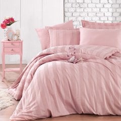 Wafel Powder - Double Jacquard Satin Duvet Sets