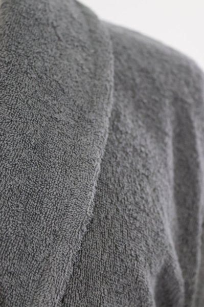 Aria - Dark Gray Cotton Single Bathrobes - S - M