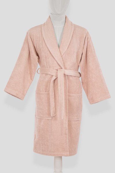 Aria - Single cotton bathrobe Powder - L - XL