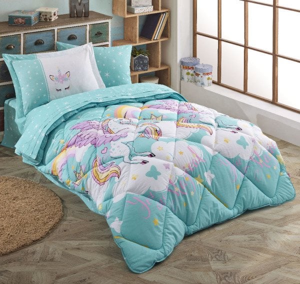 Magical Aqua - Poplin Single Sleep Set