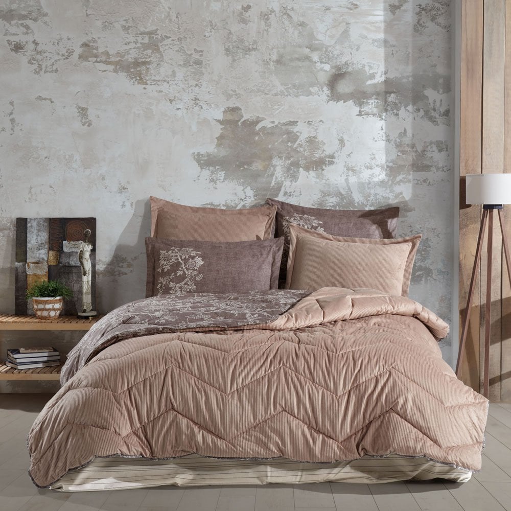 Comfort Yorgan Seti -Çift Kişilik - Dream Kahve
