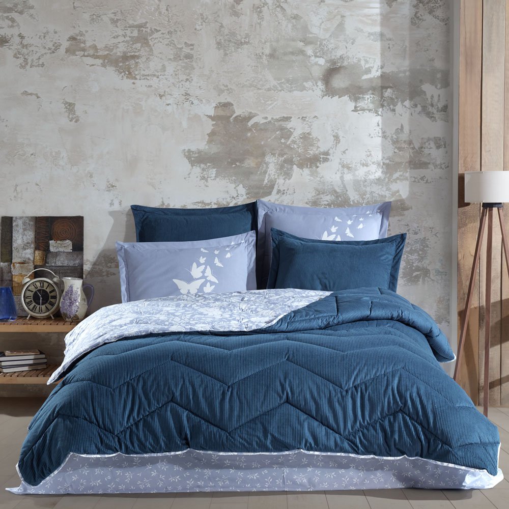 Comfort Duvet Set - Double - Hira Blue