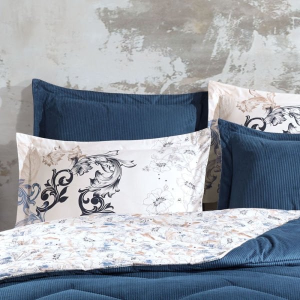 Comfort Yorgan Seti -Çift Kişilik - Fiesta Mavi