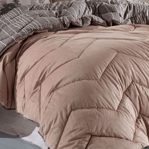 Comfort Yorgan Seti -Çift Kişilik - Tully Kahve