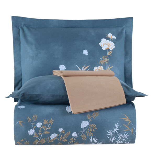 Parlin Aqua - Poplin Çift Kişilik Nevresim Takımı