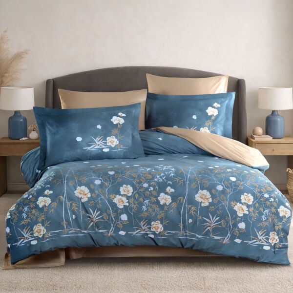 Parlin Aqua - Poplin Çift Kişilik Nevresim Takımı