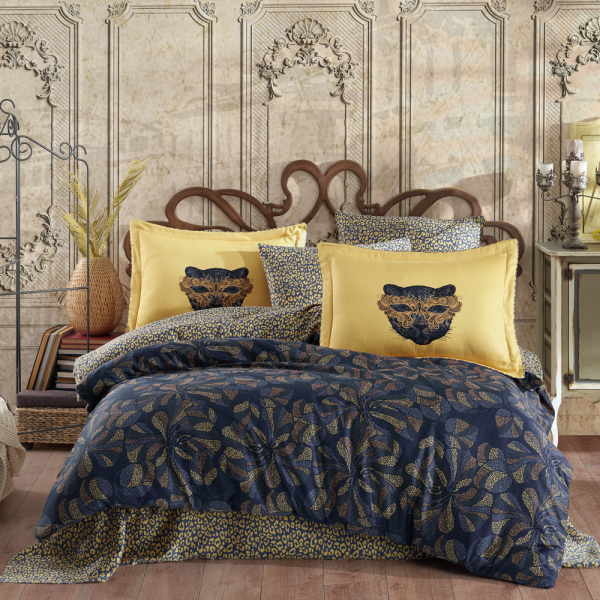 Caprice Yellow - Double Satin Duvet Cover Set