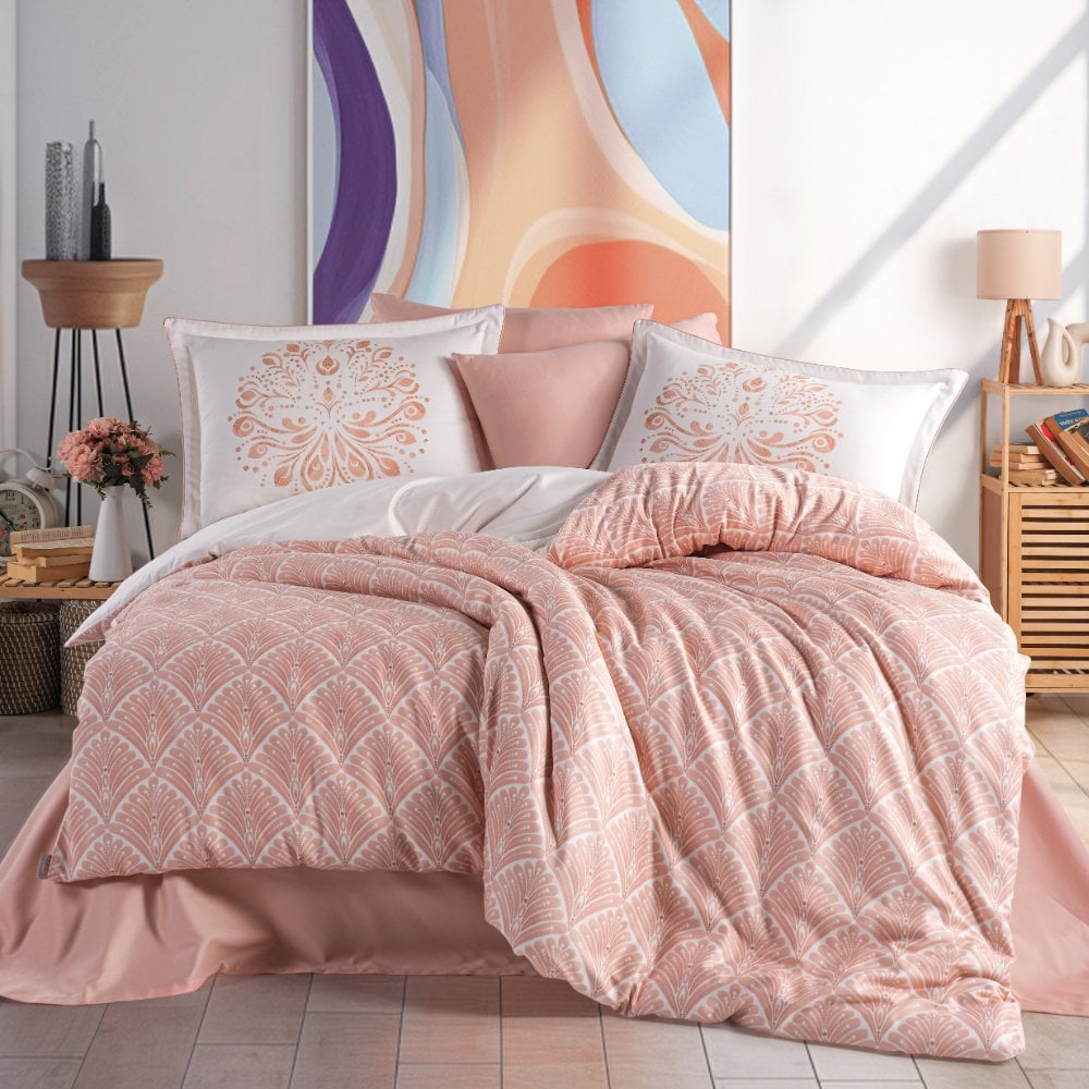 Sheldon Somon - Çift Kişilik Saten Nevresim Takımı