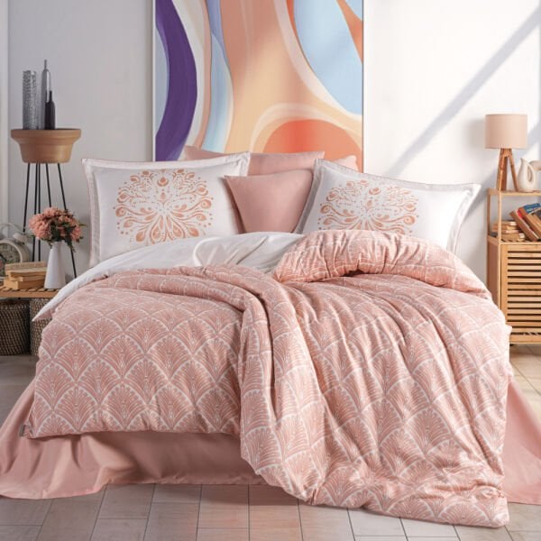 Sheldon Somon - Çift Kişilik Saten Nevresim Takımı