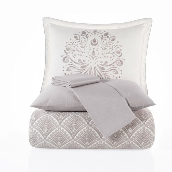 Sheldon Toprak - Çift Kişilik Saten Nevresim Takımı