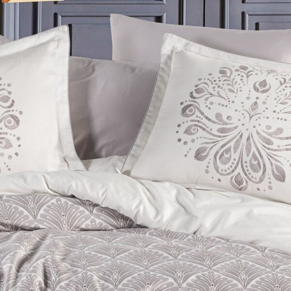 Sheldon Toprak - Çift Kişilik Saten Nevresim Takımı