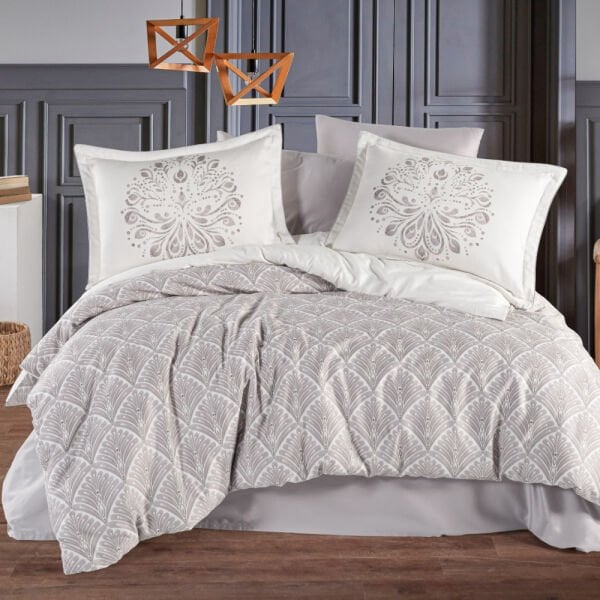 Sheldon Toprak - Çift Kişilik Saten Nevresim Takımı