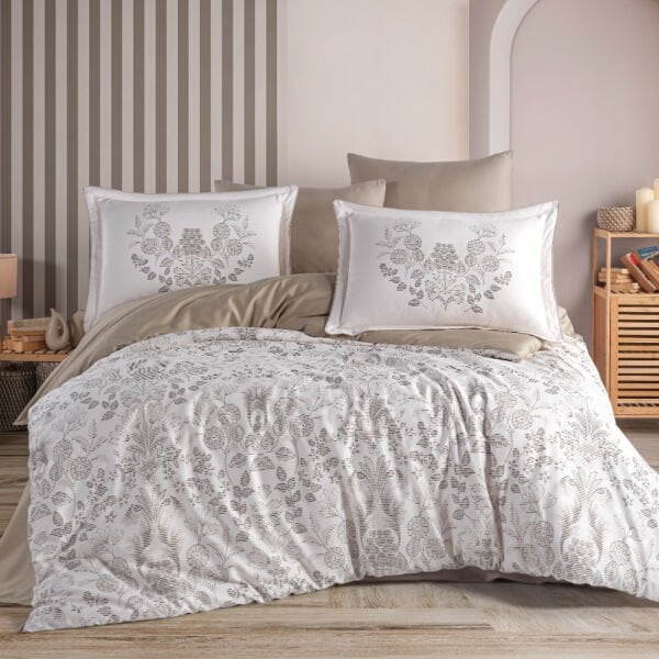 Tiago Toprak - Çift Kişilik Saten Nevresim Takımı