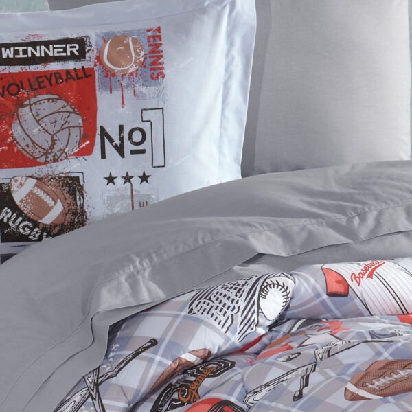 Victory Mavi -  Poplin Studio Tek Kişilik Uyku Seti