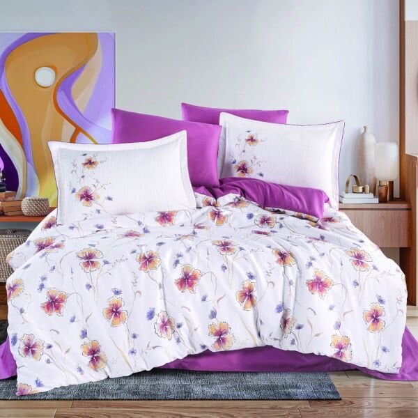 Amara Mürdüm - Çift Kişilik Saten Nevresim Takımı