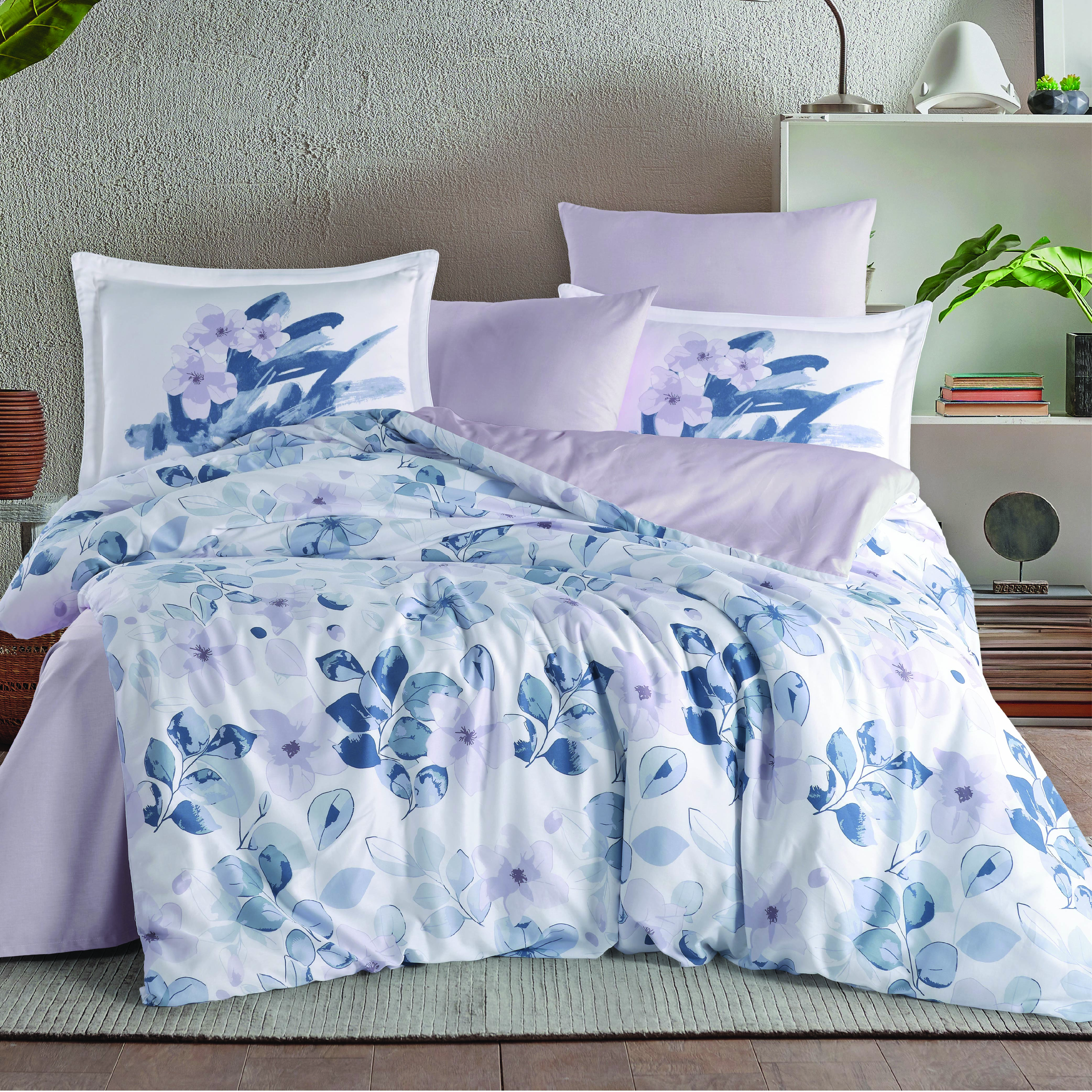 Calderon Mor - Çift Kişilik Saten Nevresim Takımı