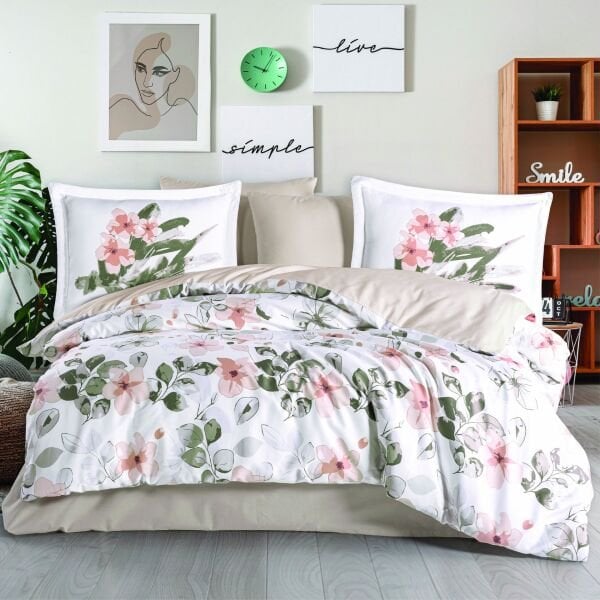 Calderon Somon - Çift Kişilik Saten Nevresim Takımı