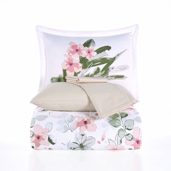 Calderon Somon - Çift Kişilik Saten Nevresim Takımı