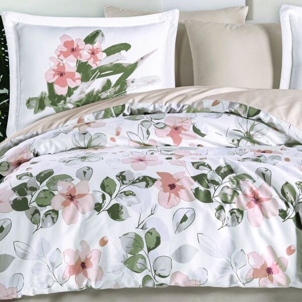 Calderon Somon - Çift Kişilik Saten Nevresim Takımı