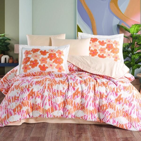 Penny Mercan - Çift Kişilik Poplin Kapitone Nevresim Takımı