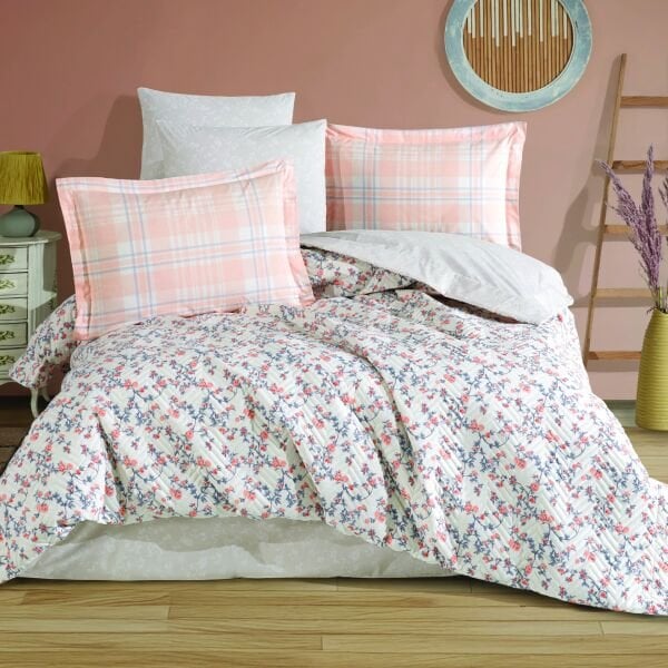 Lola Somon- Çift Kişilik Poplin Kapitone Nevresim Takımı