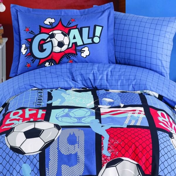 Vole Mavi - Poplin Studio Tek Kişilik Nevresim Takımı