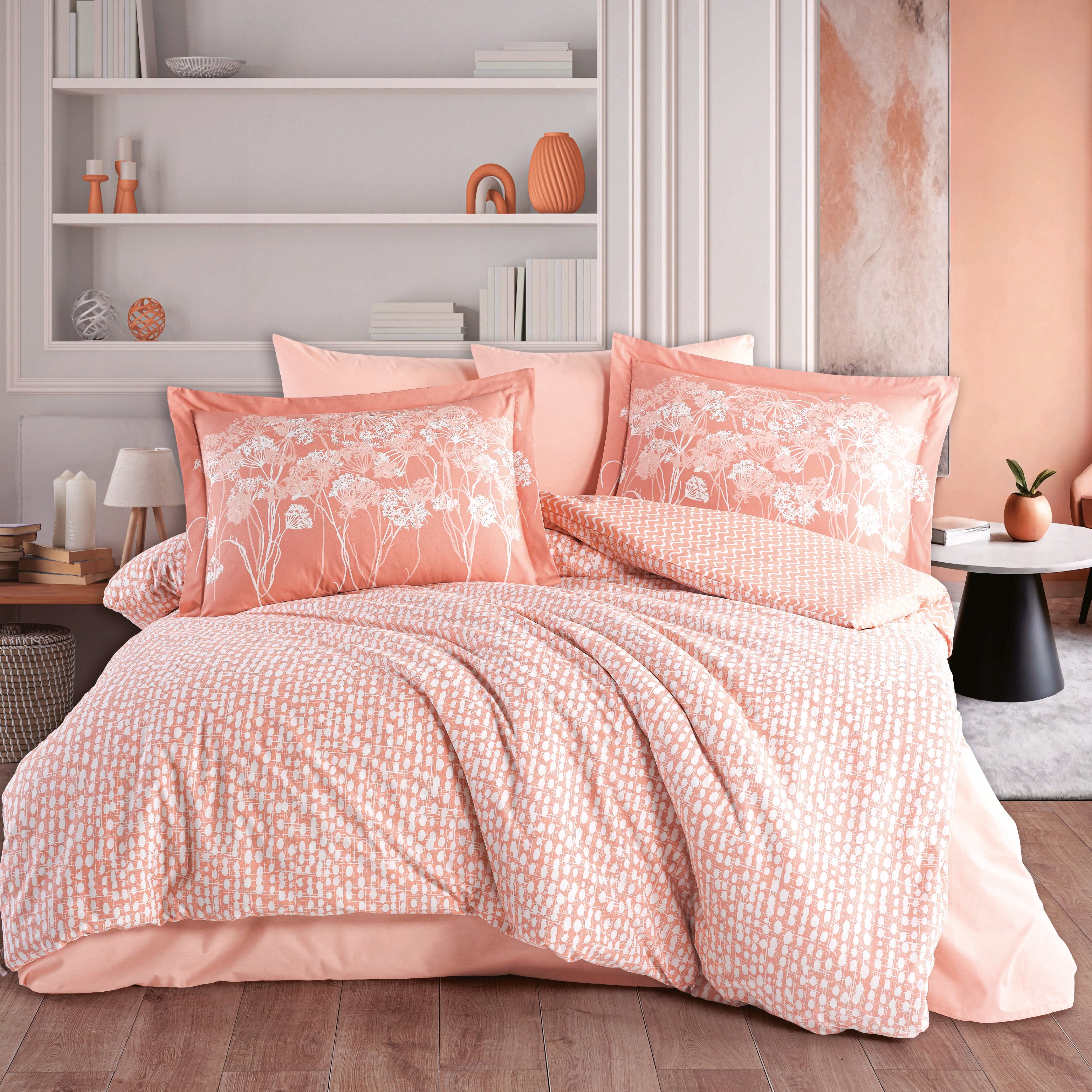 Velura Terracota - Poplin Çift Kişilik Nevresim Takımı