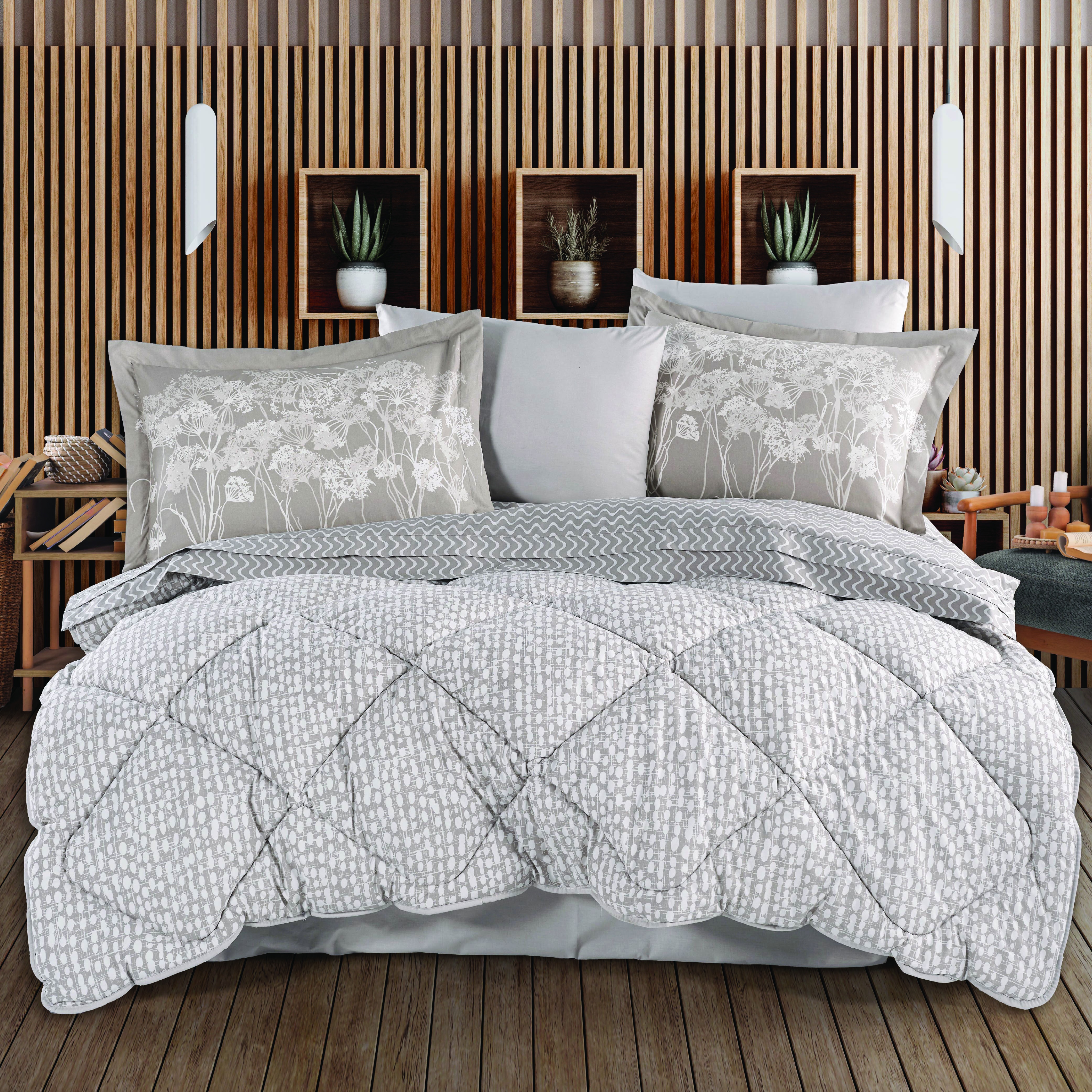 Velura Taş  - Poplin Çift Kişilik Uyku Seti