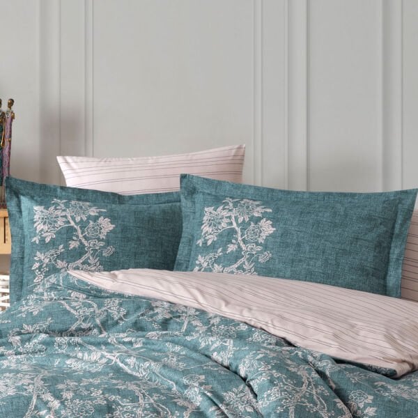 Dream Turquoise - Poplin Double Duvet Cover Set