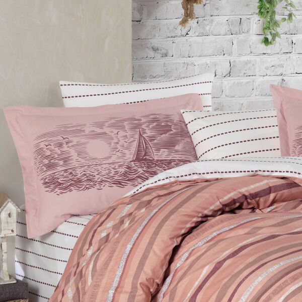 Talisa Bronze - Poplin Double Duvet Cover Set