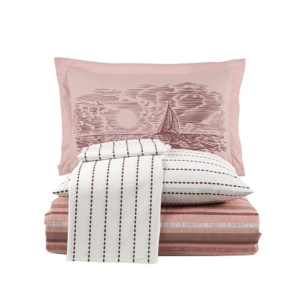 Talisa Bronze - Poplin Double Duvet Cover Set