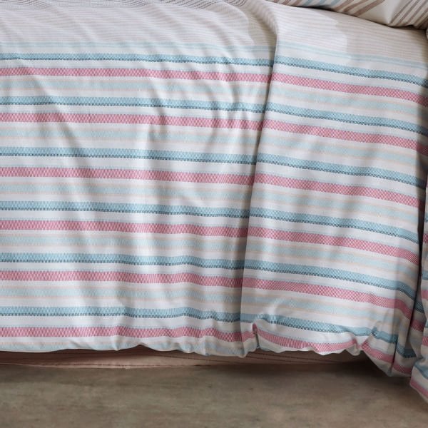 Trella Turquoise - Poplin Double Duvet Cover Set