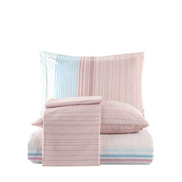 Trella Turquoise - Poplin Double Duvet Cover Set