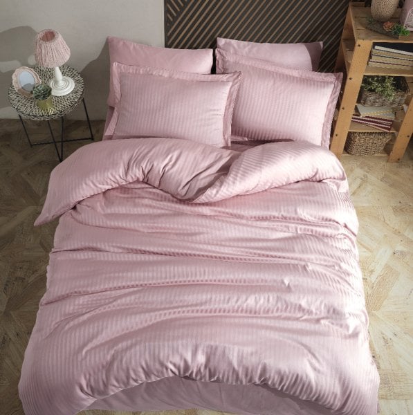 Комплект постельного белья Striped Powder - Double Jacquard Satin Duvet