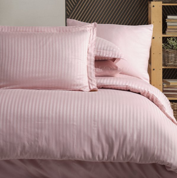 Комплект постельного белья Striped Powder - Double Jacquard Satin Duvet