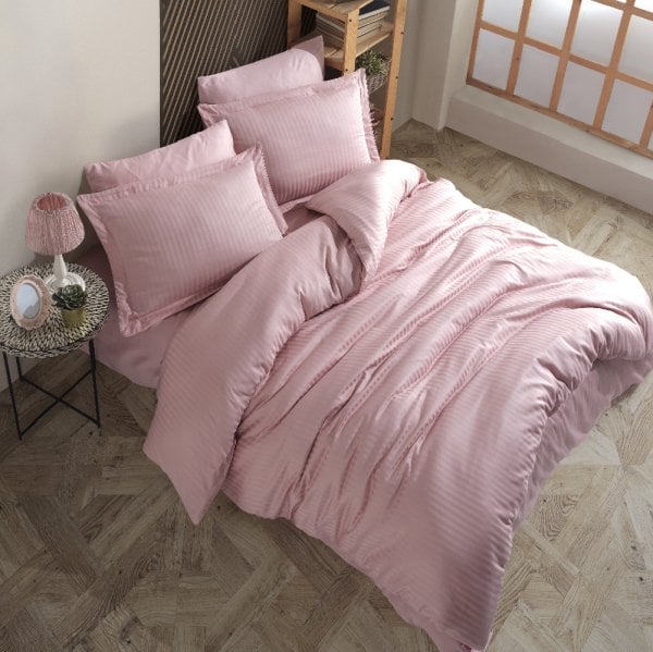 Комплект постельного белья Striped Powder - Double Jacquard Satin Duvet
