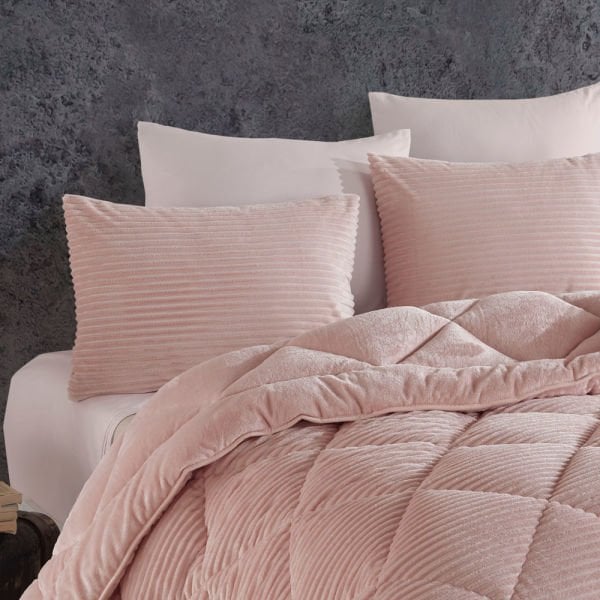 Premium Soft Single Duvet Set Powder