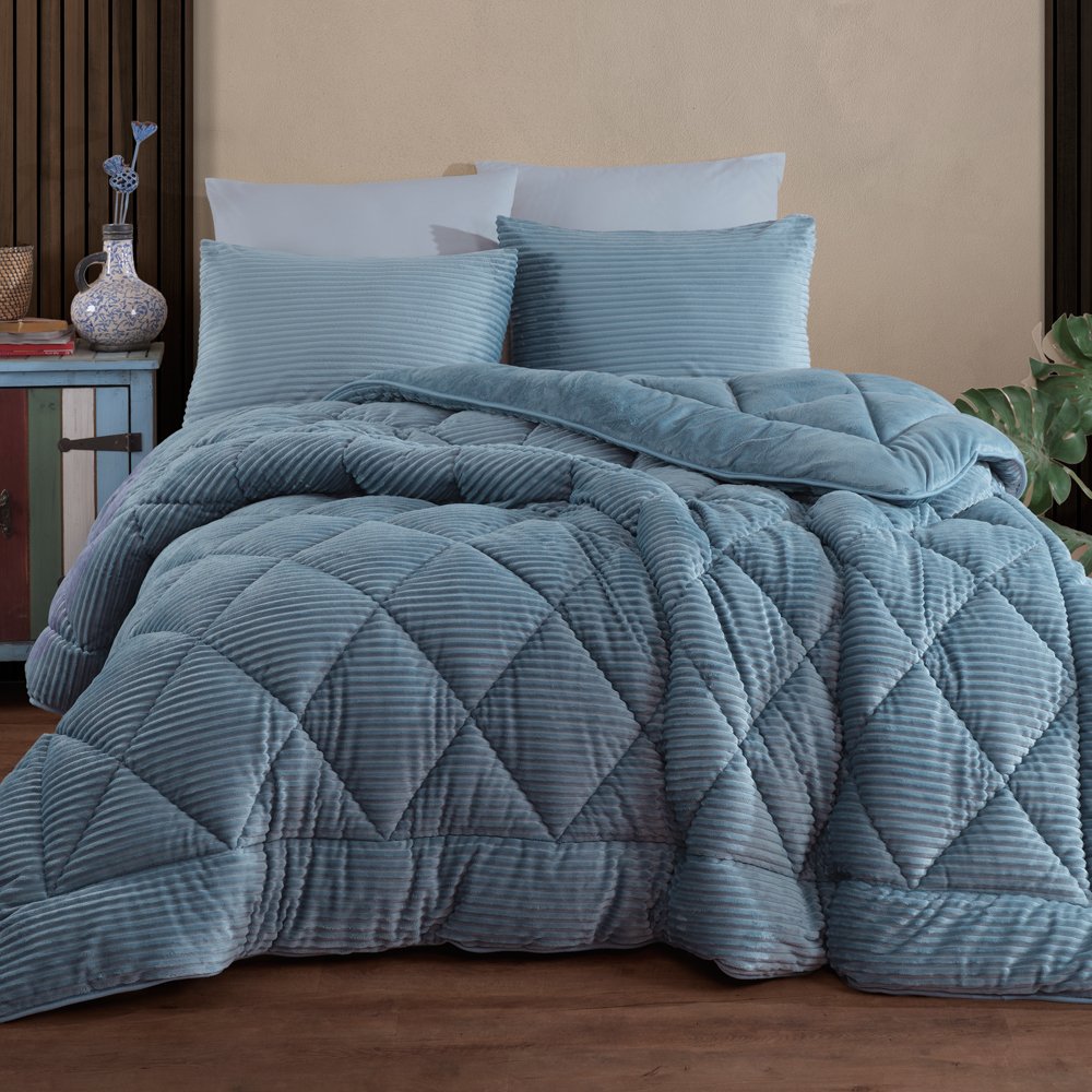 Premium Soft Single Duvet Set Indigo