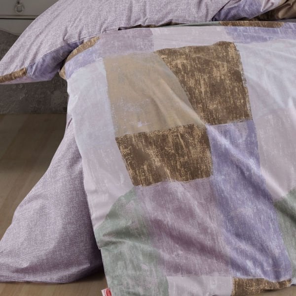 Bermuda Lila - Poplin Çift Kişilik Nevresim Takımı