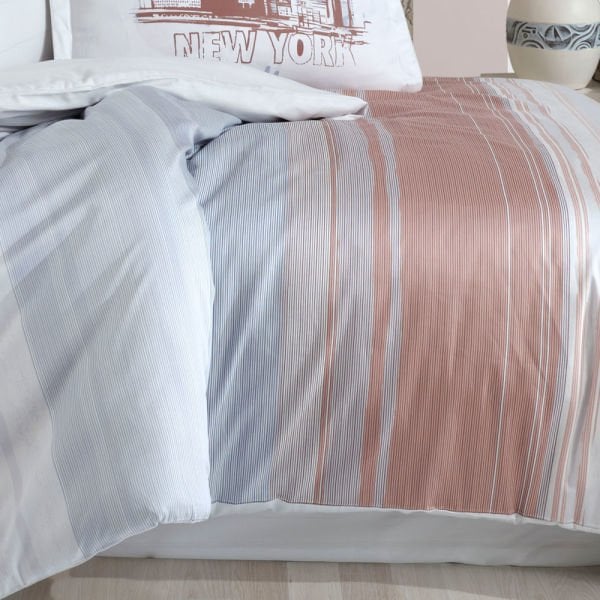 Aden Pink- Double Satin Duvet Cover Set