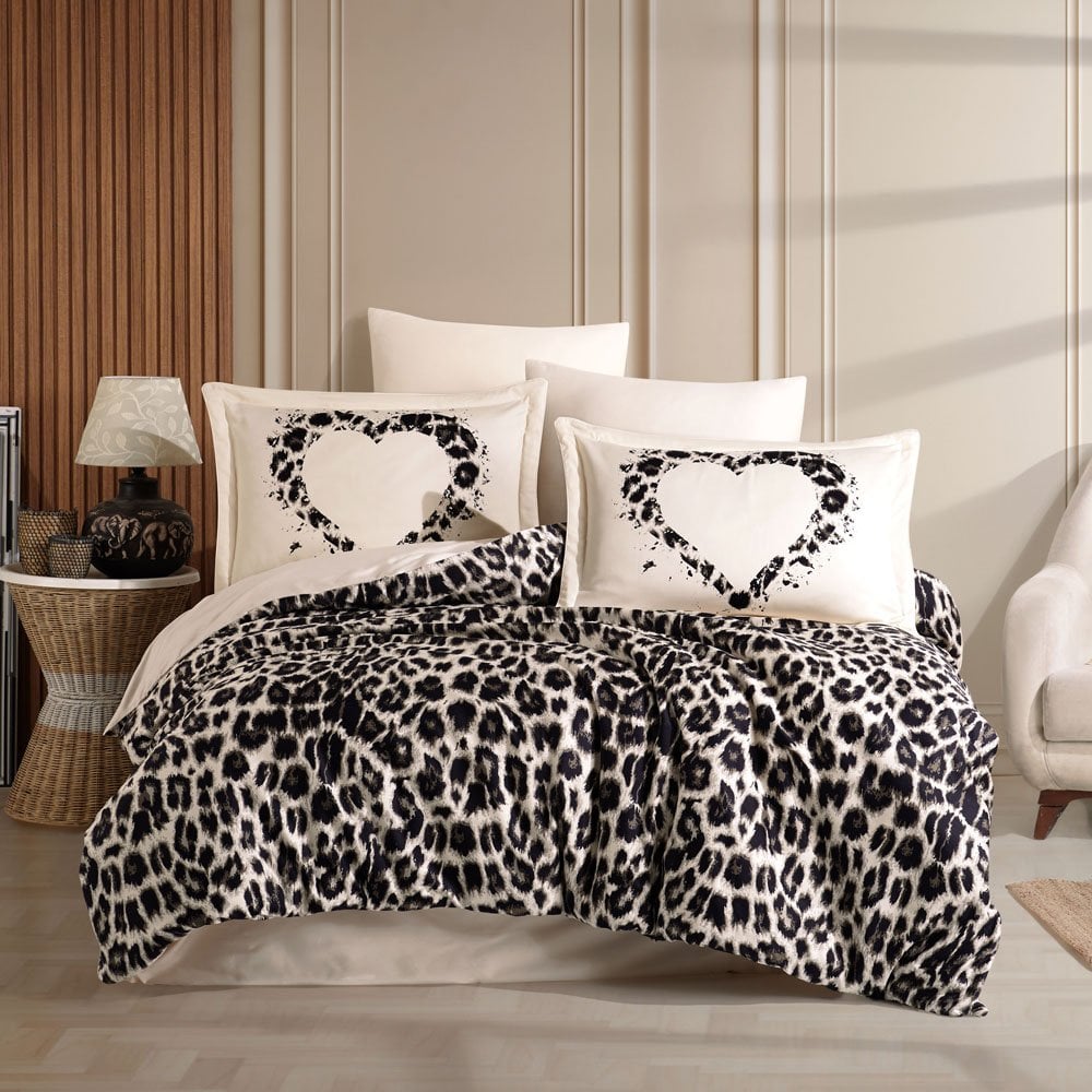 Aura Stone - Double Satin Duvet Cover Set
