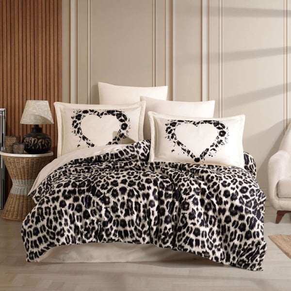 Aura Stone - Double Satin Duvet Cover Set