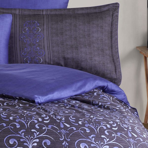 Gris Lilac - Double Satin Duvet Cover Set